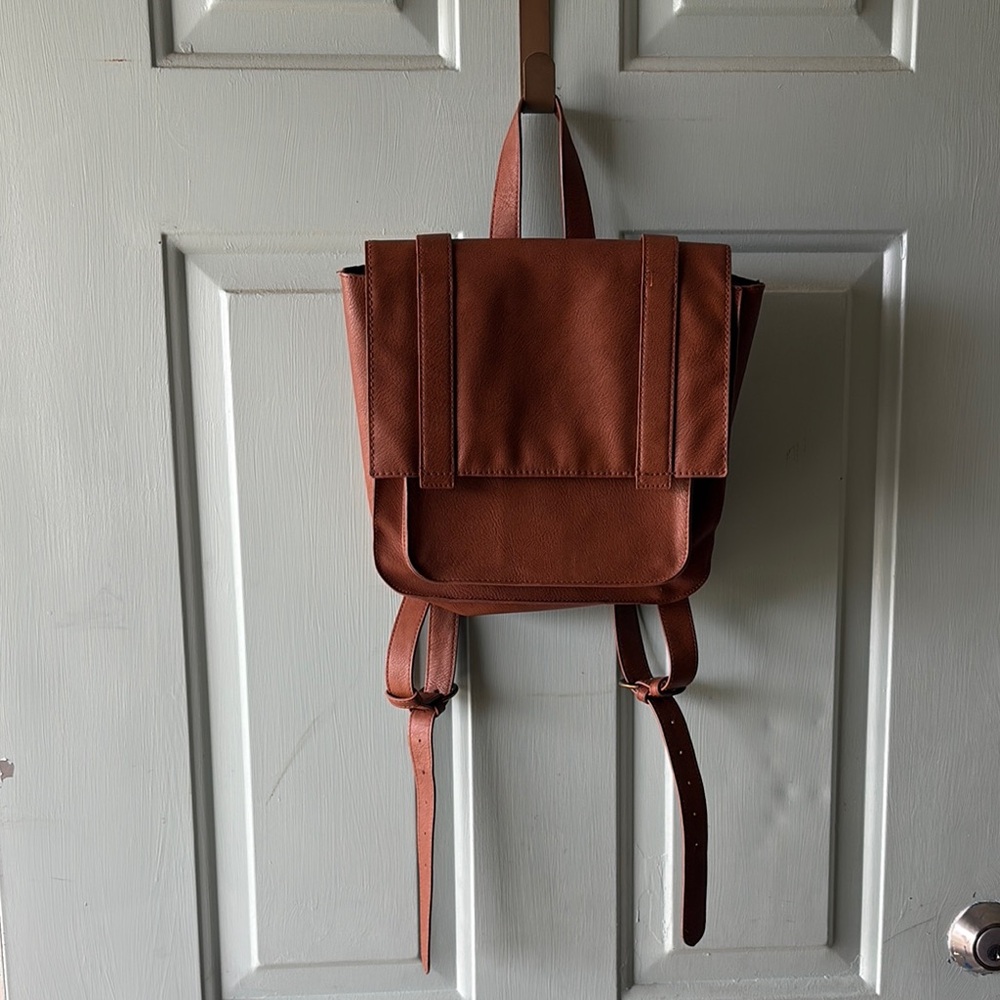 Brown Leather Women’s Backpack purse